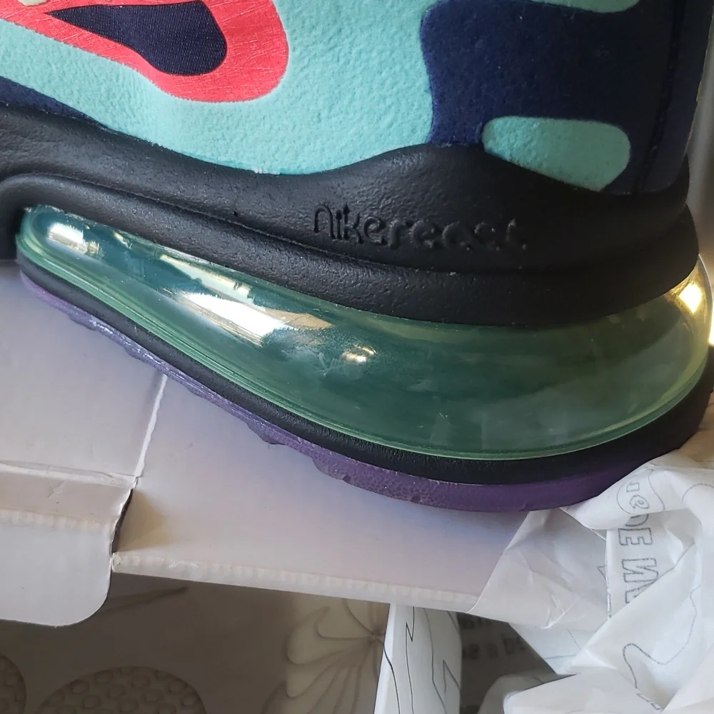 Nike Air Max 270 React Customized Sneakers Size 6.5 - Picture 12 of 14